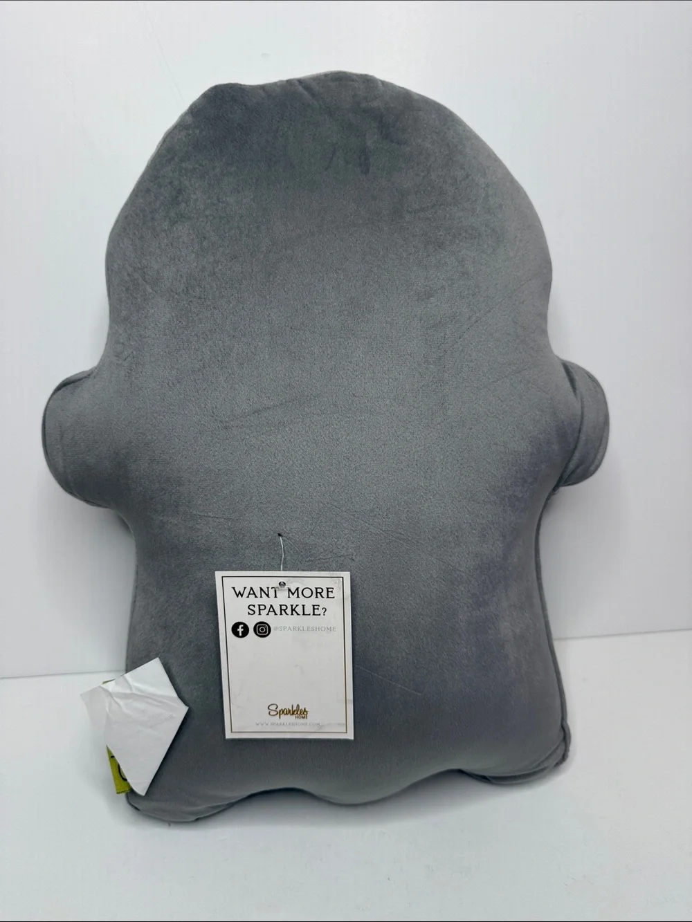 Sparkles ghost shaped rhinestone pillow